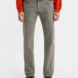 Levi's 501 Grey Cotton Regular Fit Jeans-image-78