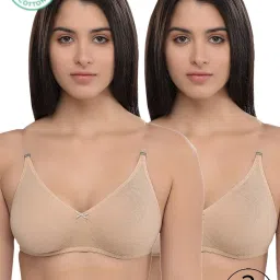 Inner Sense Beige Full Coverage Backless Bra - Pack of 2 image 1
