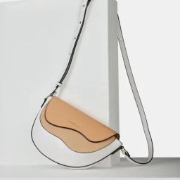 Van Heusen White Color Block Cross Body Bag-20