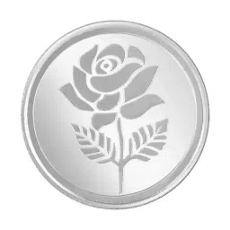 Malabar Gold and Diamonds Rose Plain 999 Silver 50g Silver Coin-image-93