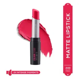 CHAMBOR Colour Studio Tres Matte Lipstick 243 Asiatic Fushia - 3.2 gm-image-19