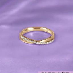 Zavya 925 Sterling Silver Golden Crossroads Cross Casual Ring For Women-image-16