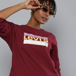 Levis Brand Logo Printed Pure Cotton Sweatshirt-image-74