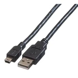 ROLINE USB CABLE, 2.0 A-MINI B PLUG, 3M, BLACK, 11.02.8730-image-6