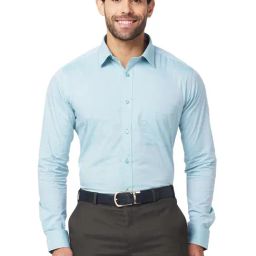 Raymond Green Cotton Classic Fit Texture Shirts-image-44