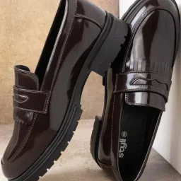 Styli Men's Brown Casual Loafers-image-35