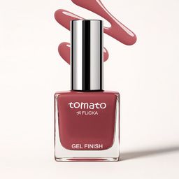 FLiCKA Tomato Gel Finish Nail Polish- 9.9 ml- Shade- 12-image-75