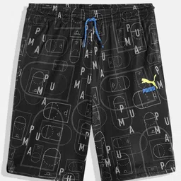 Puma Boys Typography Printed Loose Fit Shorts-image-57