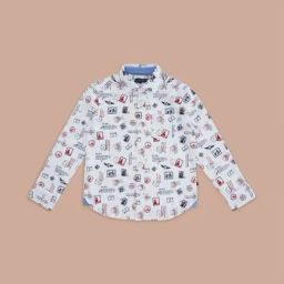 Pantaloons Junior Off-White Cotton Printed Full Sleeves Shirt-picture-14