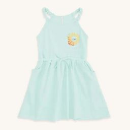 Pantaloons Baby Blue Cotton Printed Dress-image-32