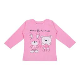 Bodycare Kids Light Pink Printed Full Sleeves T-Shirt-picture-4