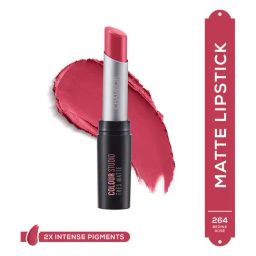 CHAMBOR Colour Studio Tres Matte Lipstick 264 Bedina Rose - 3.2 gm-image-30