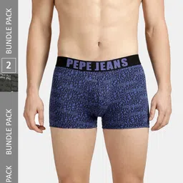 Pepe Jeans Pack Of 2 Printed Cotton Trunks 8904311372240-image-12