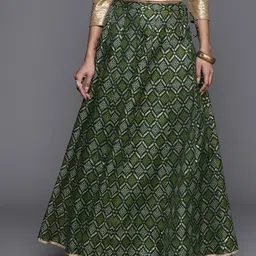 Varanga Printed Tie-Ups A-Line Maxi Skirt-image-85