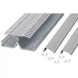 PANDUIT Trunking RACEWAY DUCT, PVC, 158MMX54MM, GREY, 6FT, DRD22LG6-0