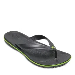 Crocs Unisex Crocband Graphite & Volt Green Flip Flops-image-10