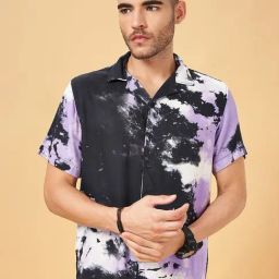 People by Pantaloons Multicolored Slim Fit Printed Shirt-image-2
