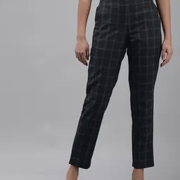 Van Heusen Woman Checked Smart Casual Trousers-image-21