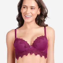 Susie Lace Medium Coverage All Day Comfort Underwired Push Up Bra-picture-34