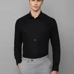 Louis Philippe Black Cotton Regular Fit Shirt-picture-28