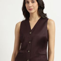 FableStreet Women V-Neck Waistcoat-picture-7