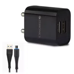 Zebronics Black Mobile Adaptor with Micro USB Cable with 2 USB Ports MA5222-71