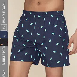 XYXX Men Printed Pack Of 2 Combed Cotton Splash Boxer XYBOX2PCKN332-image-81