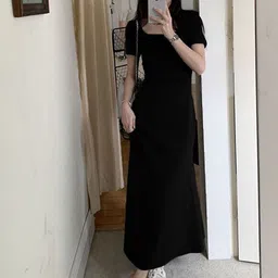 StyleCast Women Solid A-Line Maxi Dress-image-72