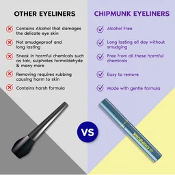 CHIPMUNK Strike Out! Metallic Liquid Eyeliner-3 ml- Uber Amber 14 image 4