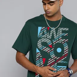 Moda Rapido Men Typography Printed Round Neck Cotton Relaxed Fit T-shirt-picture-7