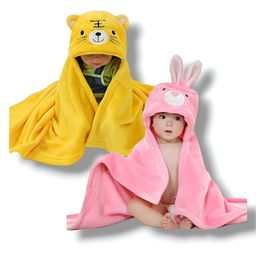 BRANDONN Flannel Swaddle Blanket Pack of 2  - Yellow & Pink-image-35