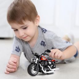 Sanjary 1:12 Harley Motorcycle Model, DieCast Mini Toy Motorcycle, Pull Back Toy Cars with Sound and Light Toy for kids -Color & Design May Vary-22