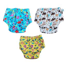 Chinmay Kids Baby Panty Boys and Girls Reusable Washable Waterproof Printed Panty Pack of 3-20