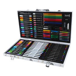 SCHOOLISH 104 Piece Art Supplies, Art Set for Teens, Adults and Kid, Creative Gift Box with Case, Sketching Pencils, Artist Brushes- Pack of 1- Color May Vary-21