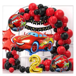 Bubble Trouble Car Theme Birthday Decorations37 pcs Car Theme Birthday Balloons for BoysCar Theme Decoration for 2nd BirthdayKids Birthday Decoration Items (2nd Car Kit)-image-55