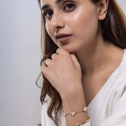 MINJI AND CO. Women Brass Gold-Plated Bracelet-30