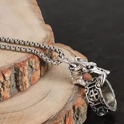kazare Unisex Circular Pendants With Chains-image-49
