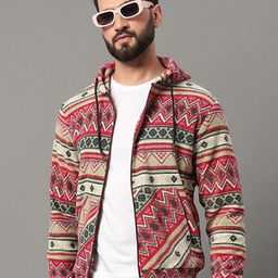 OGEN Men Printed Hooded Sweatshirt-image-72