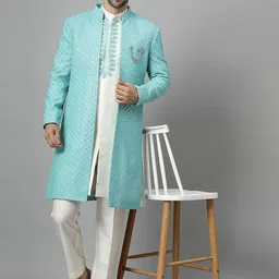 Utsav Fashion Embroidered Sherwani Set-picture-26