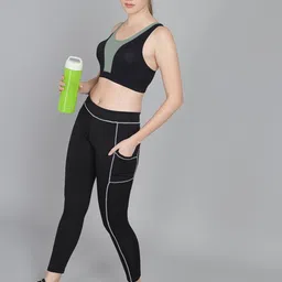EFFECTINN Colourblocked Bra Full Coverage Lightly Padded image 3