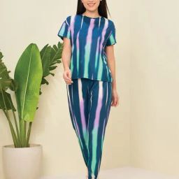 Sweet Dreams Blue Printed Pyjama Set-picture-12