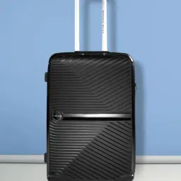 Nasher Miles Bruges Hard-Sided Polypropylene Check-in Luggage Black 24 inch |65cm Trolley Bag-image-75