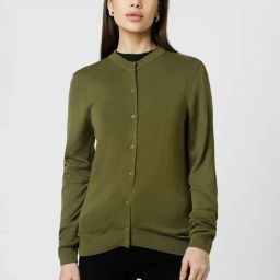 Van Heusen Olive Regular Fit Top-image-24