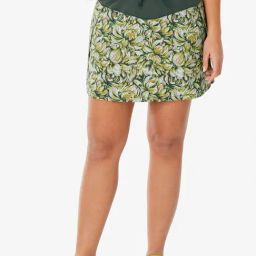 Quechua By Decathlon Green Regular Fit Printed Skorts-image-87