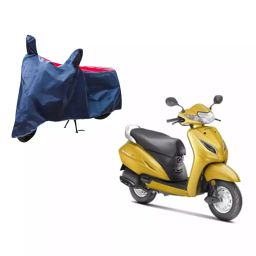 Auto Pearl Waterproof Two Wheeler Cover For Honda Activa 5G (Red & Blue)-image-88