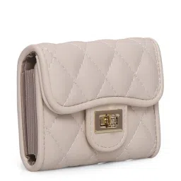 Inc.5 Beige PU Textured Wallet image 2