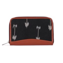 ZOUK Black Printed Zip Around Wallet for Women image 2