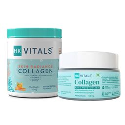 HealthKart HK Vitals Skin Radiance Collagen 100 g Orange & Face Moisturizer 50 ml Combo-6