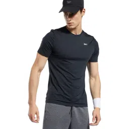 Reebok Black WOR AC SS Q2 Slim Fit T-Shirt-image-29