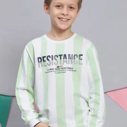 Monte Carlo Kids Green & White Printed Full Sleeves Sweatshirt-image-65